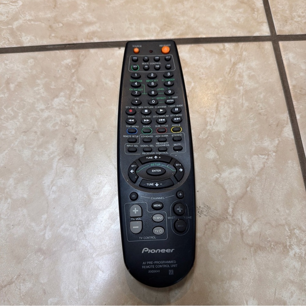 PIONEER Black AV Remote Control